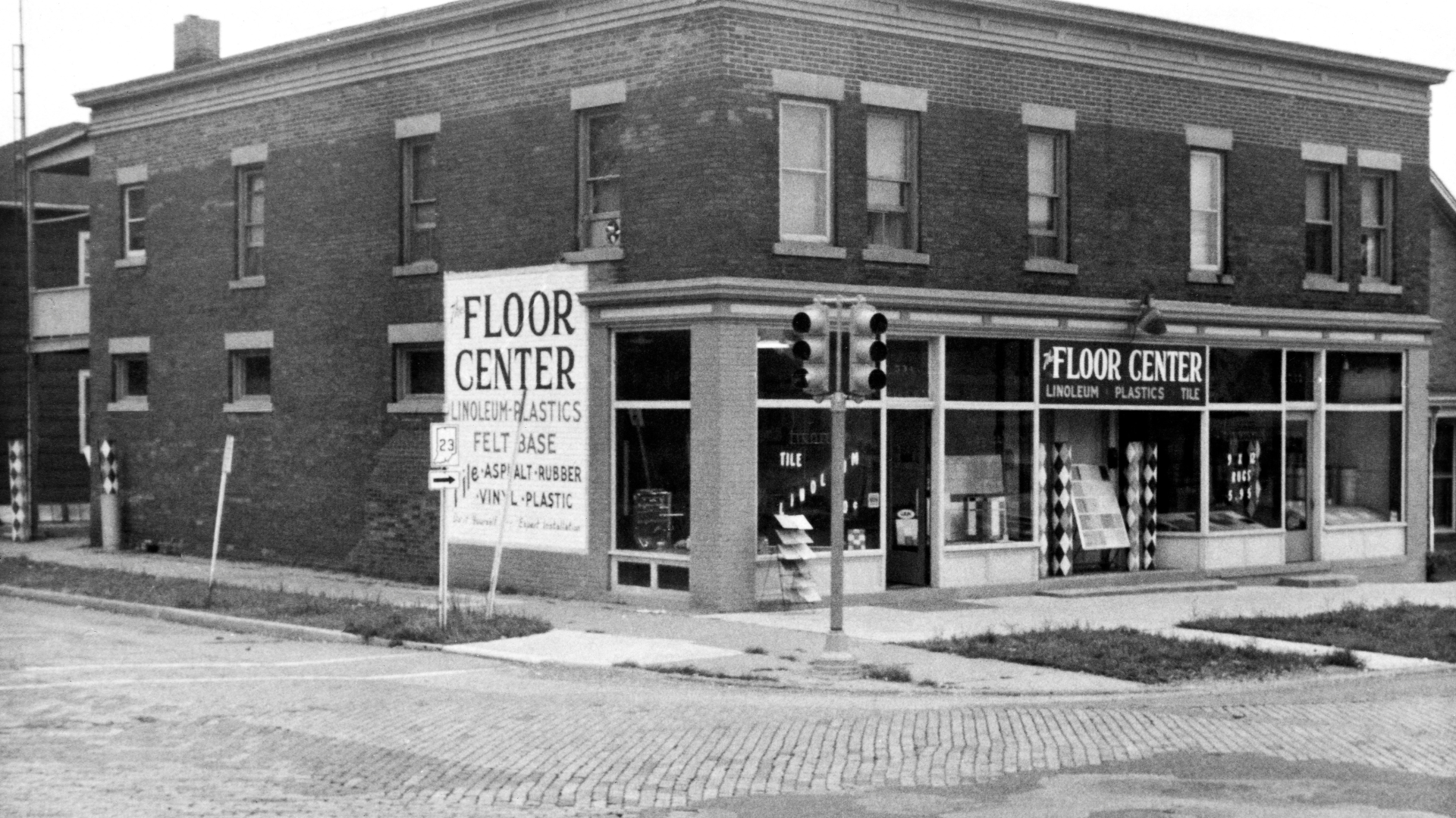 The original Joers Carpet store in downtown South Bend opened in 1954