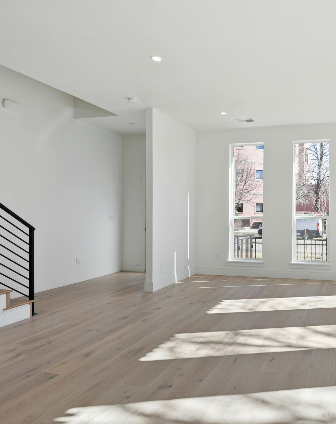 Installed laminate flooring in home