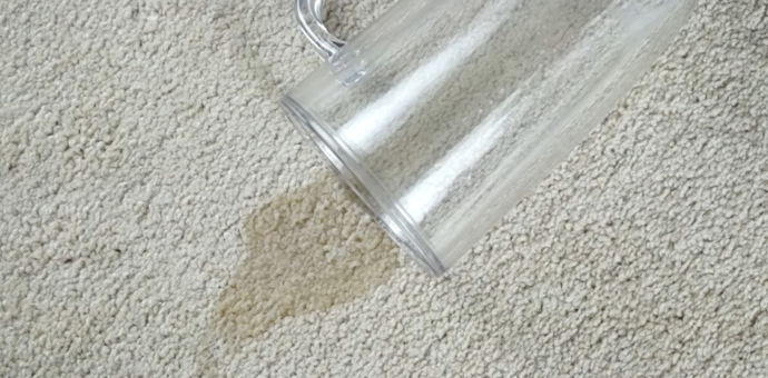 spilled beer on carpet